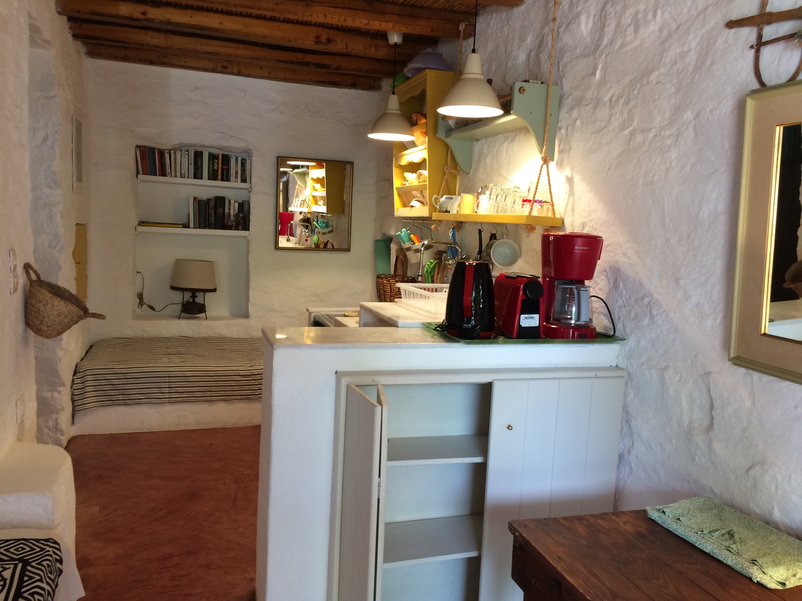 our single friendly nest sleeps three