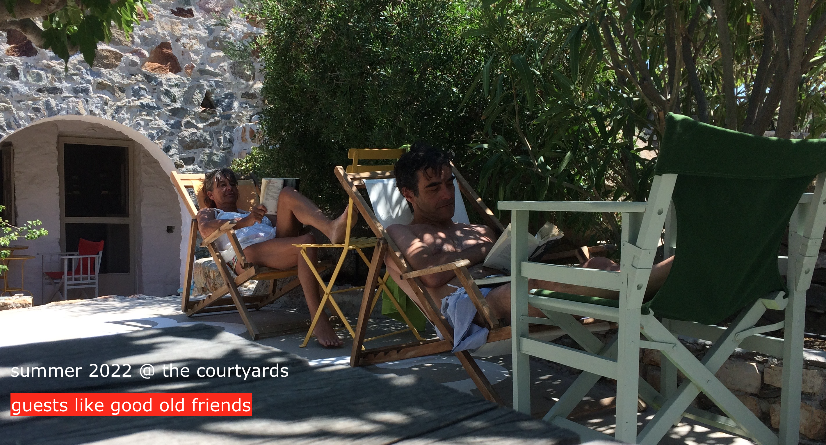 moments at the Writer's Home courtyards