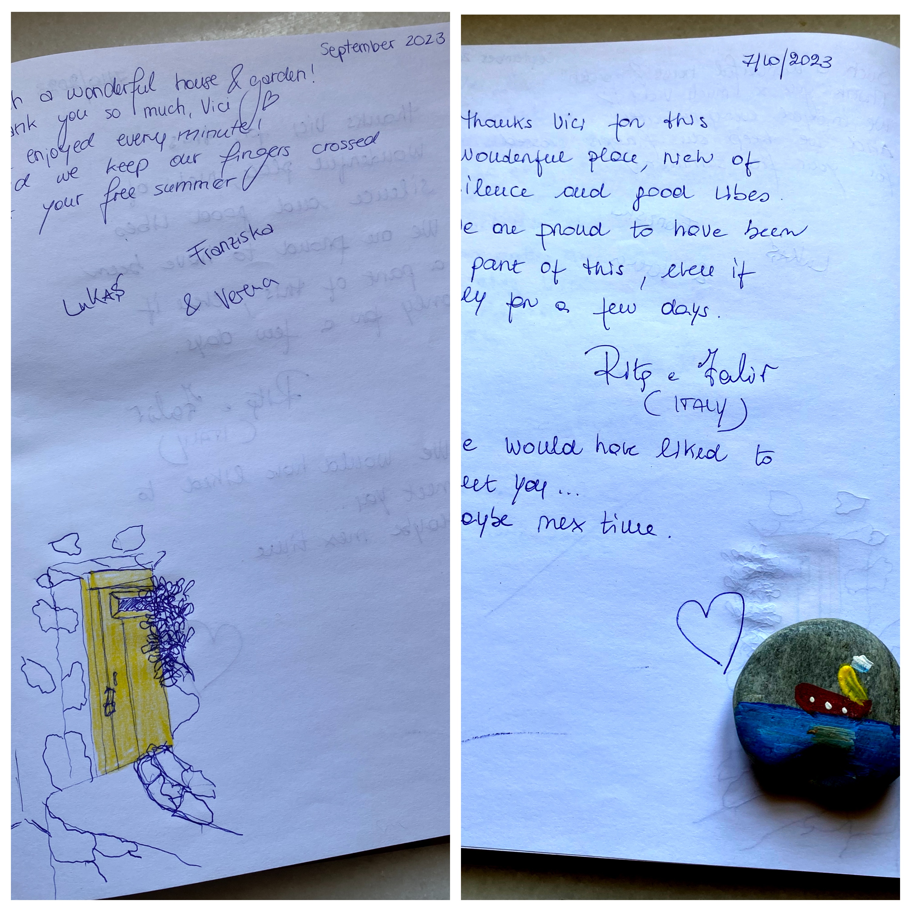 creative guests at the Writer's Home Serifos